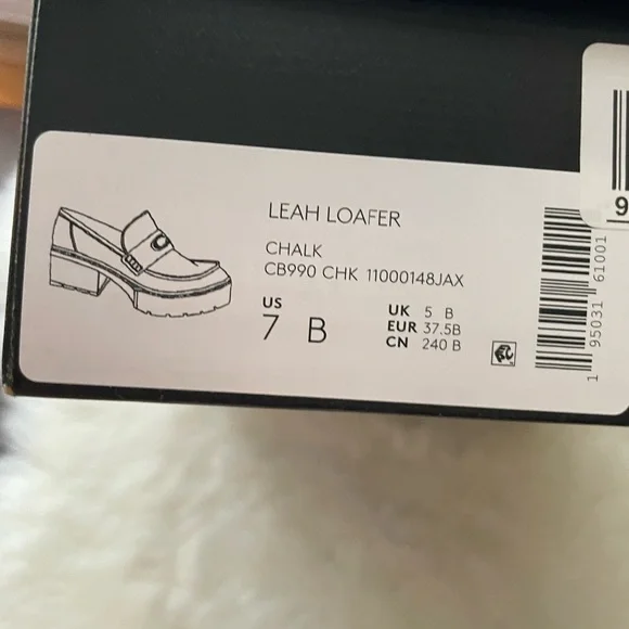New! Coach Off-White Loafers - Picture 8 of 9